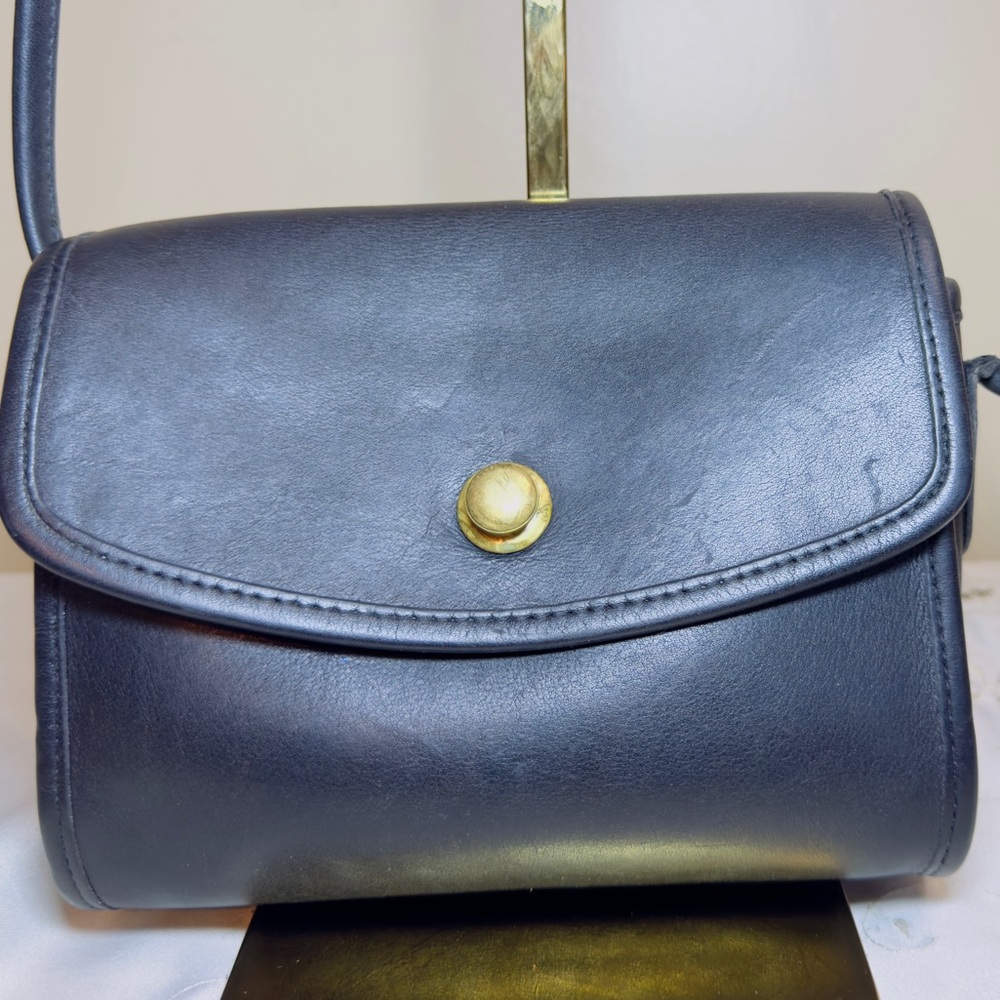 Vintage Coach Chrystie bag pre 1994 NYC 9892-Black leather